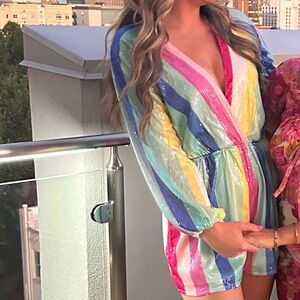 Sequin Petal & Pup Romper